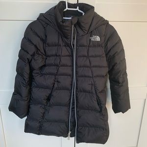 Girls North face down coat